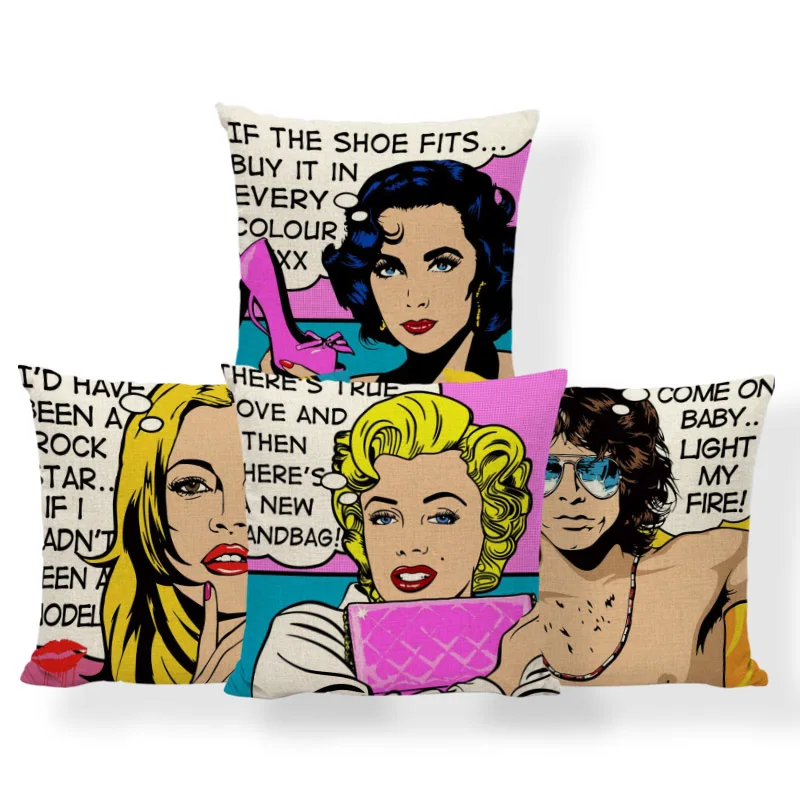 Мэрилин Монро Элизабет Тейлор подушки персонаж Джеймс Маршалл Подушка пещера