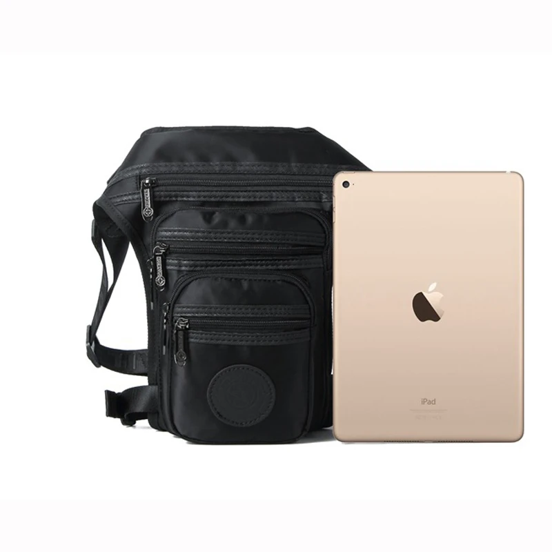 Парусиновая нейлоновая мужская сумка на талию подвешиваемая для ног