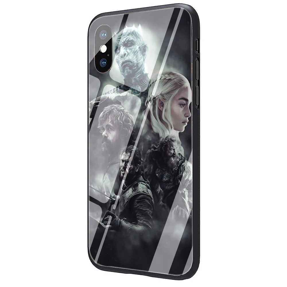 Чехол из закаленного стекла для iPhone 5 5S 6 6s Plus 7 8 Plus X XR XS 11 Pro Max - Цвет: G7