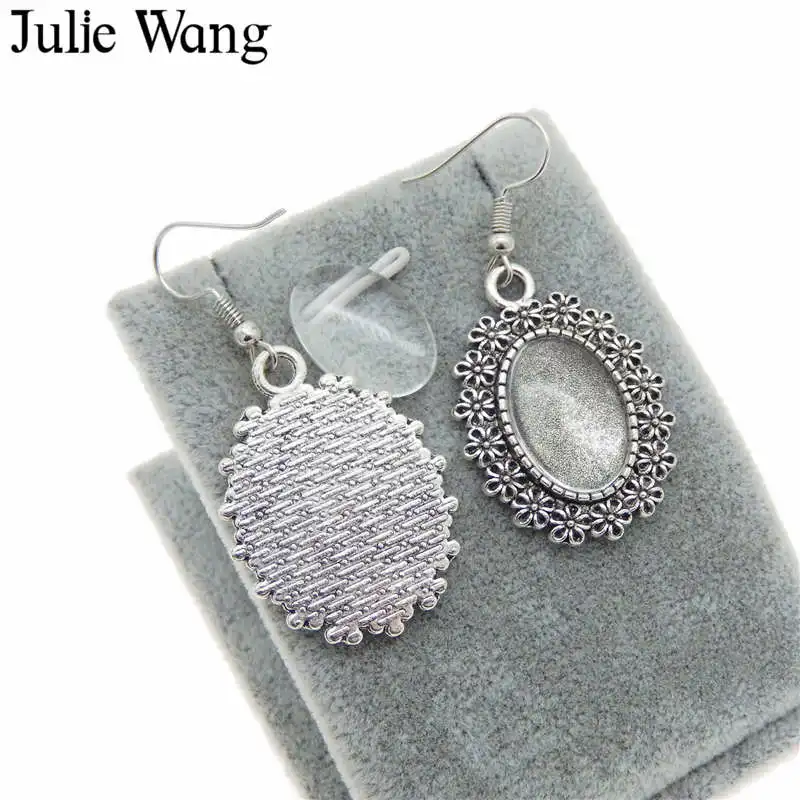 Серьги подвески Julie Wang в форме кабошона висячие ювелирные украшения из сплава с