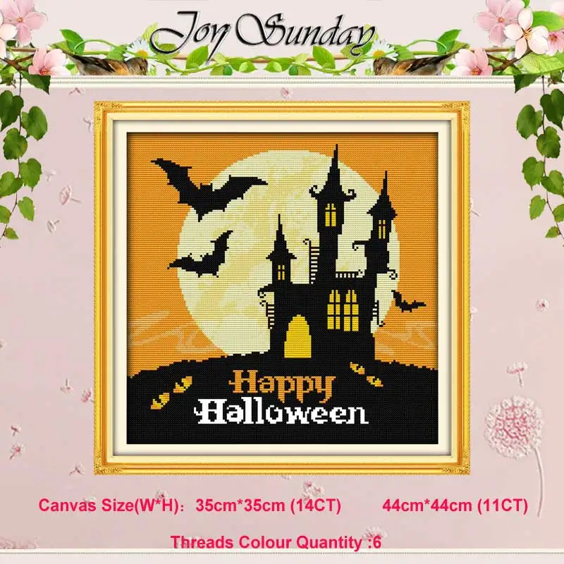 Halloween 17 Хэллоуин картина Счетный крест 11CT 14CT Набор для вышивки крестиком торговля DIY мультфильм Набор для вышивки крестиком вышивка рукоделие - Цвет: Halloween 17