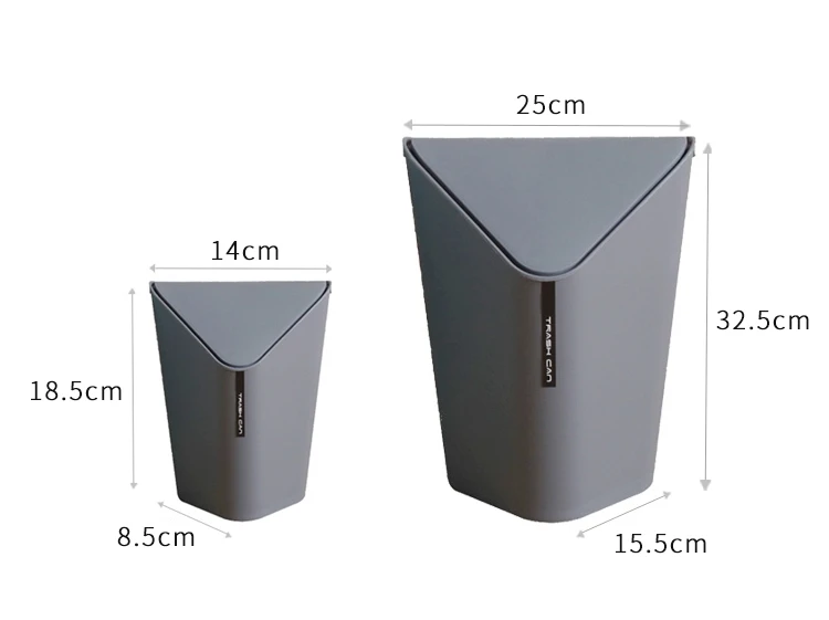 Desktop Mini Waste Bins Creative Quality Plastic Paper Garbage Home Office Kitchen Bathroom Corner Dustbins Cleaning Accessories
