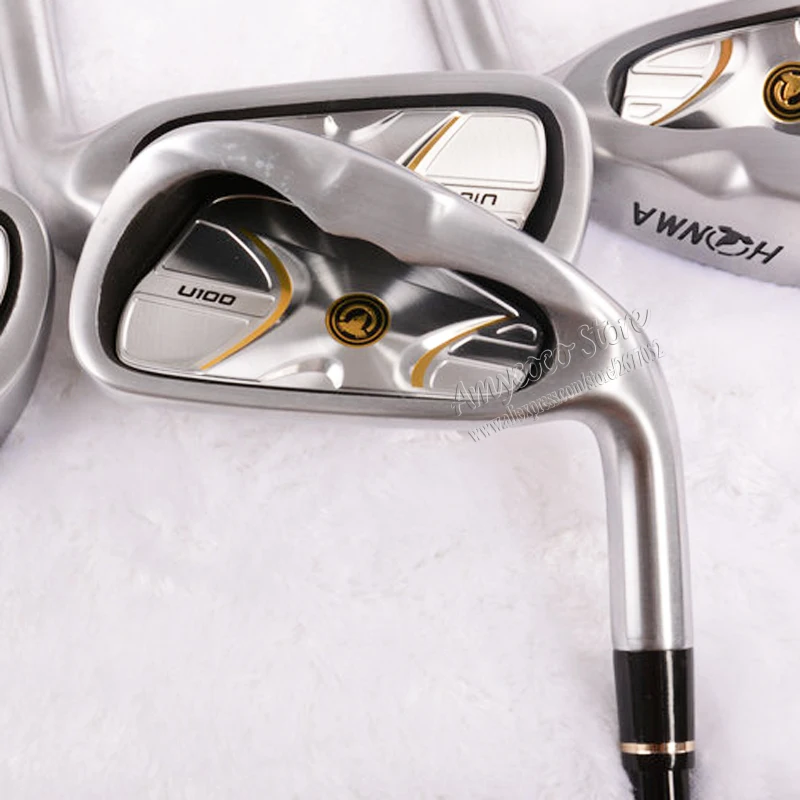 Хонма U100 полные клубы установить драйвер+ 3/5 fairway wood+ утюги+ клюшки графитовая клюшка для гольфа Шлем клюшки для гольфа