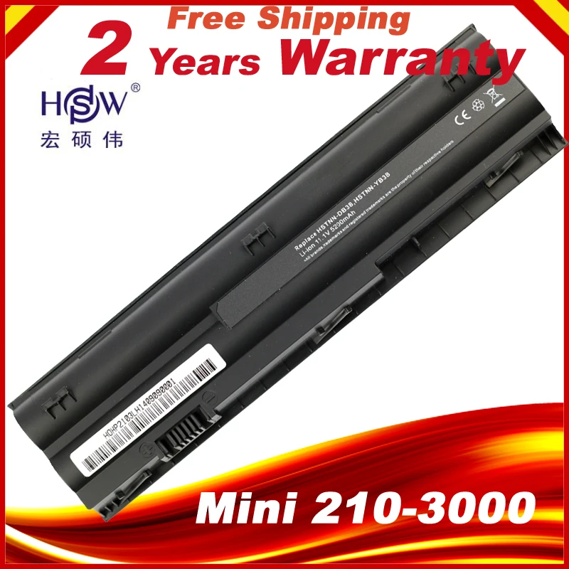 6 ячеек ноутбук Батарея для HP мини 210 3000 1104 2103 2104 3115m DM1 4000 HSTNN DB3B 646757 001 аккумулятор