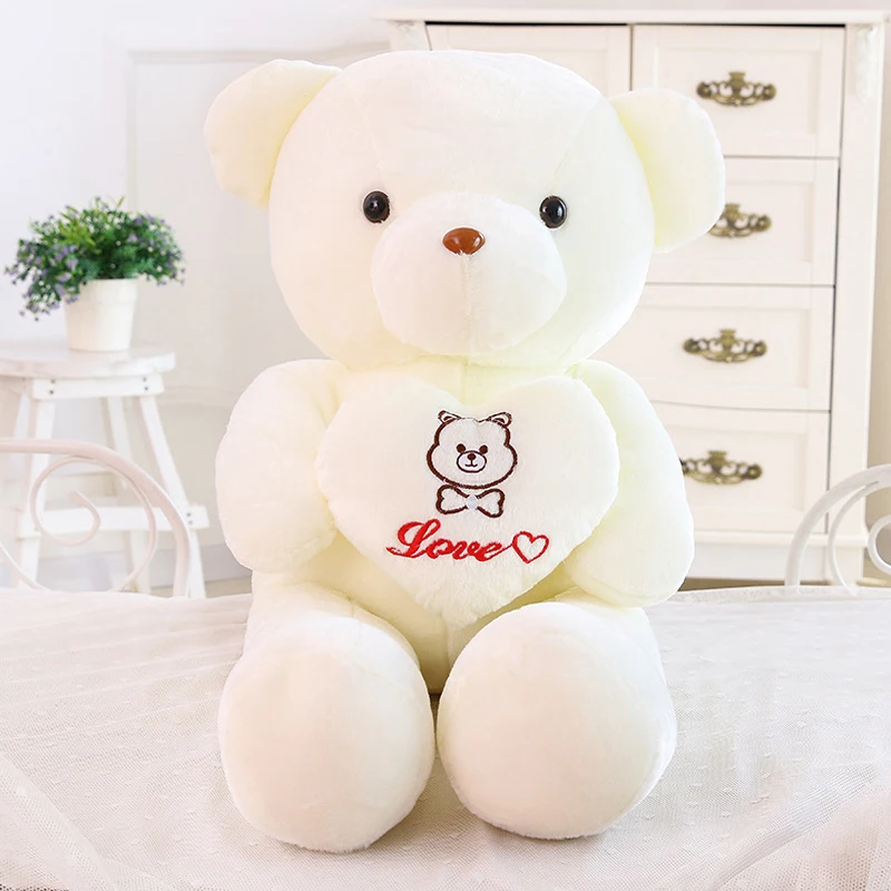 60 см Красочный Светодиодный светильник с мишкой Тедди красочные светодиодные