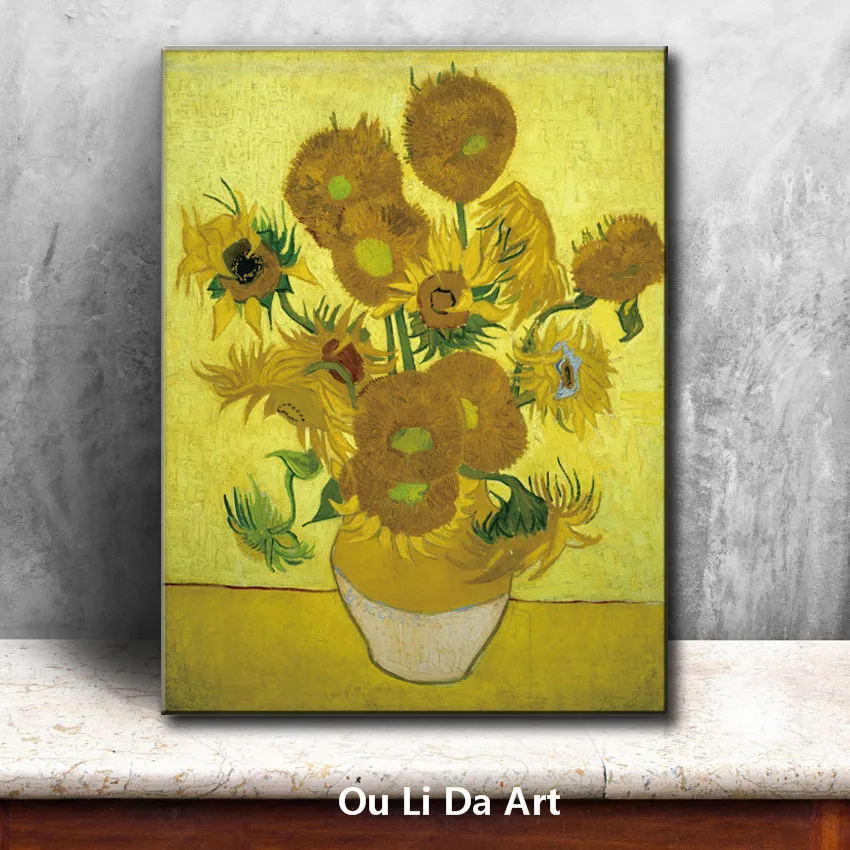 Картина на холсте Подсолнух без рамки|oil painting|canvas printsprint on canvas |