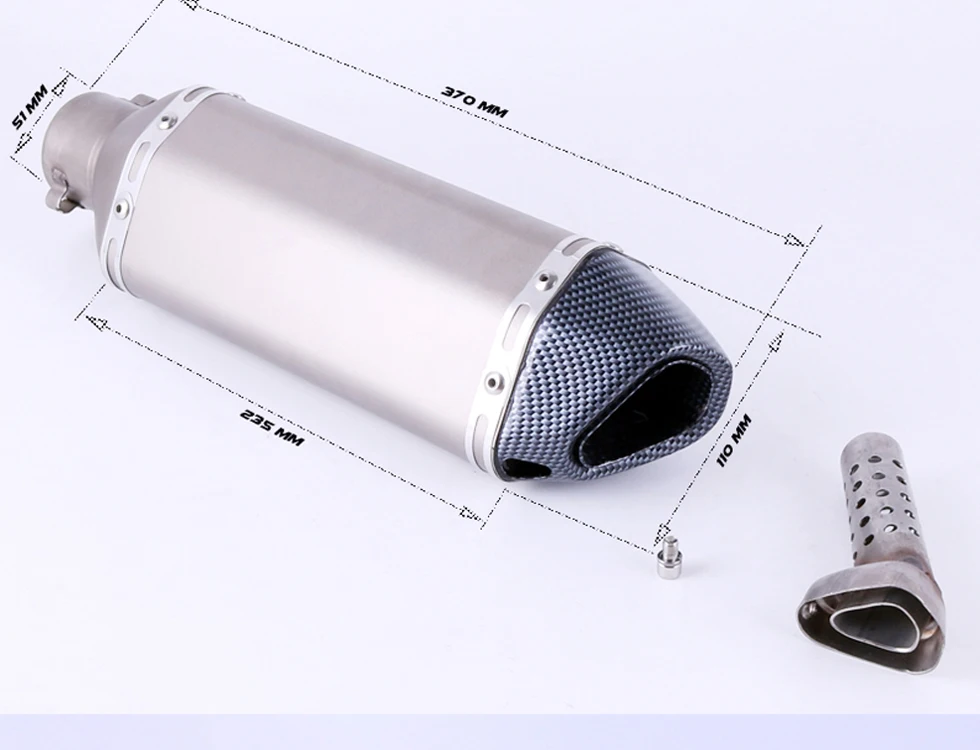 

CBR300R Motorcycle Exhaust Full System CONTACT middle link pipe + muffler slip on for HONDA CBR300 CBR300RR