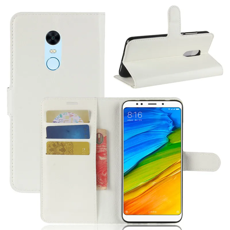 Роскошный чехол для Xiaomi Redmi 5 Plus чехол-бумажник с подставкой 99 дюйма флип-чехол из