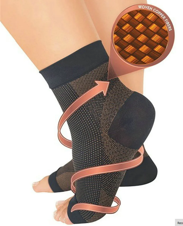 2 x Wear Foot Pro Relieves Plantar Fasciitis Heel Pain Compression Sleeve Socks Christmas Gift fashion new comfortable socks | Женская