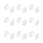 Пустые пластиковые катушки белого цвета для проволоки, шпульки для ниток, Шпулька: 24x76 мм; Объединительная плата: 68x2 мм
