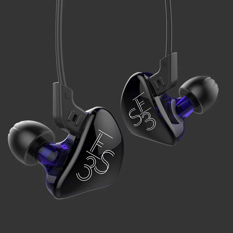 Гибридные динамические и сбалансированные наушники KZ ES3 DD + BA Hi-Fi стерео