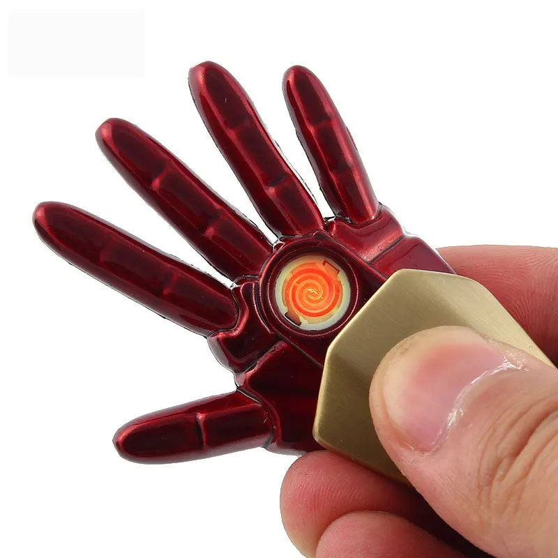 Железная Мужская Ручная креативная зарядка через usb Зажигалка Новая игрушка