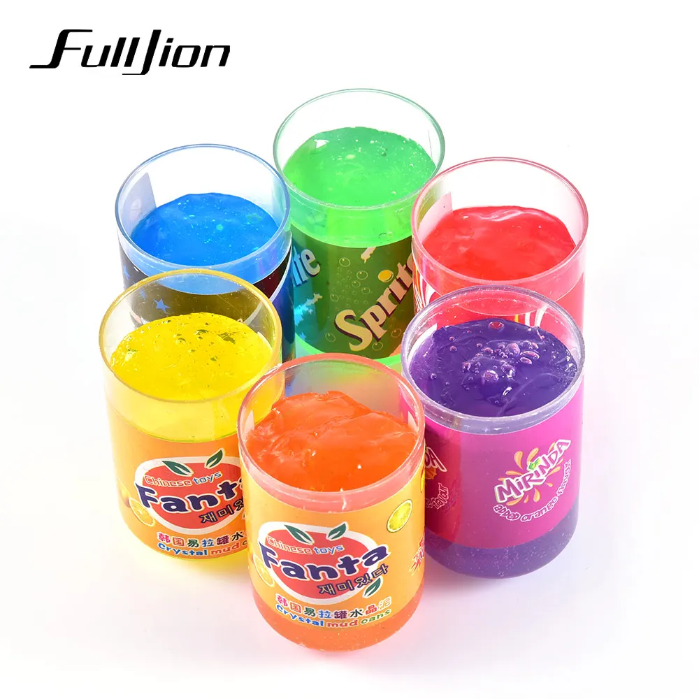 Fulljion Кристалл слизи Diy моделирование глина дуя пузырь пушистые пластилиновые