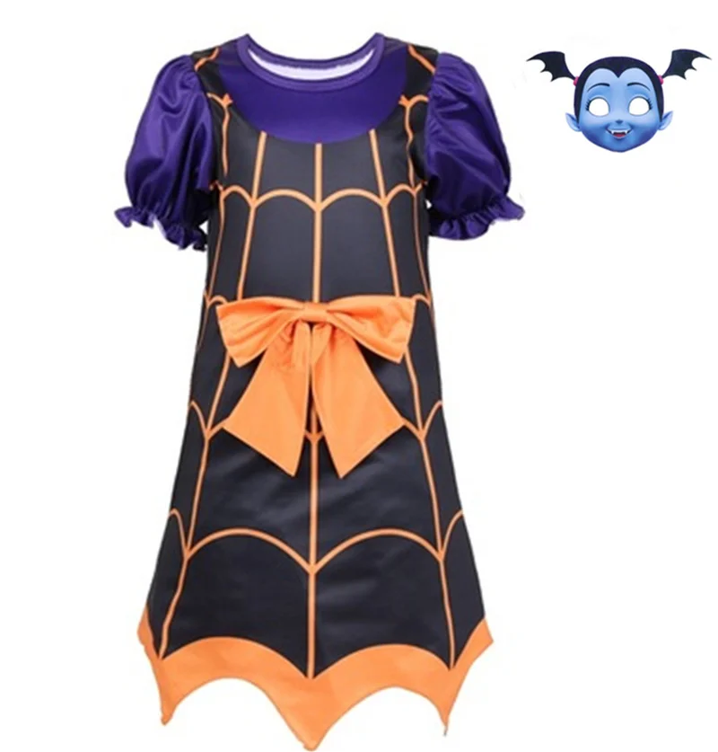 Новинка 2019 поддельные платья для девочек из двух частей Vampirina jojo siwa