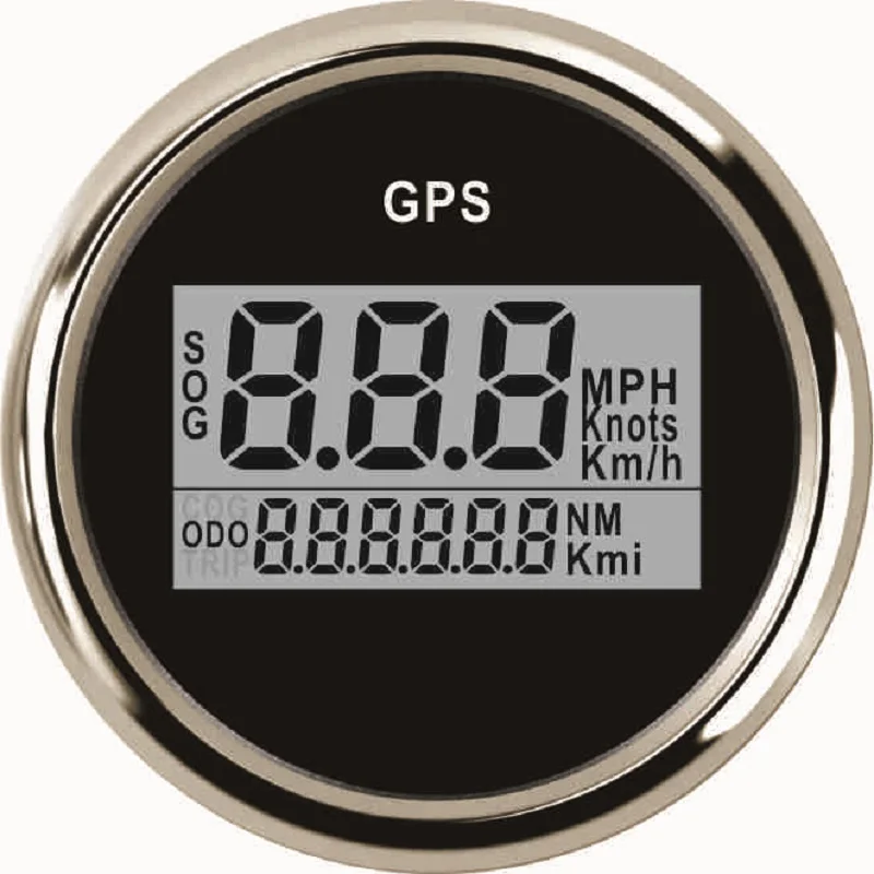 Универсальный GPS Спидометр 0 999 км/ч 2 дюйма 12 В 24 с подсветкой|Спидометры| |