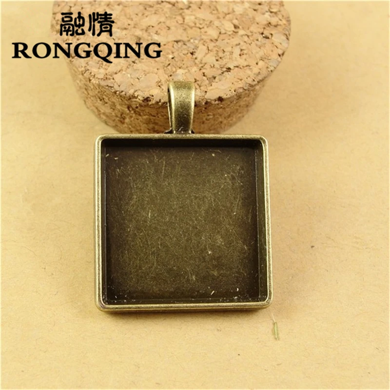 40 шт./лот бренд RONGQING квадратная основа кабошона аксессуары сделай сам оптовая