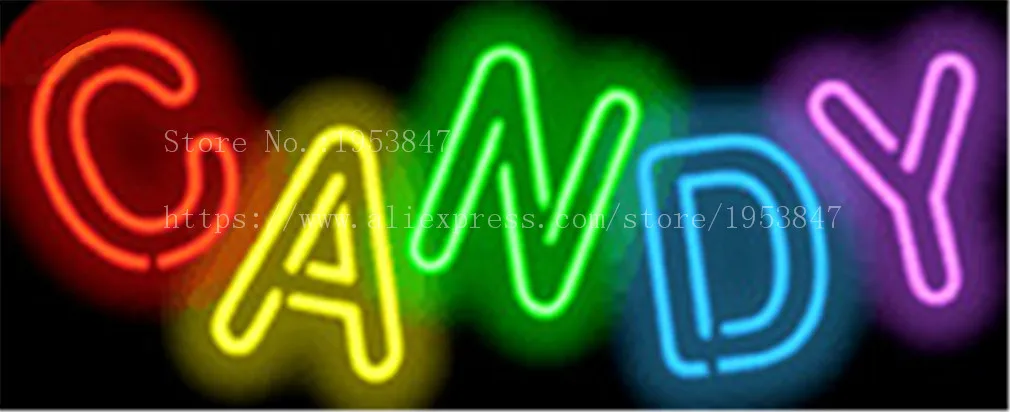 

Candy Fair Food Child neon sign Handcrafted Light Bar Beer Pub Club signs Shop Business Signboard diet food diner break 17"x14"