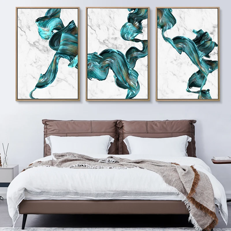 

Abstract Marbled Road Wall Art Canvas Painting Modern Nordic Poster Wall Pictures For Living Room Minimalist Home Decor Unframed