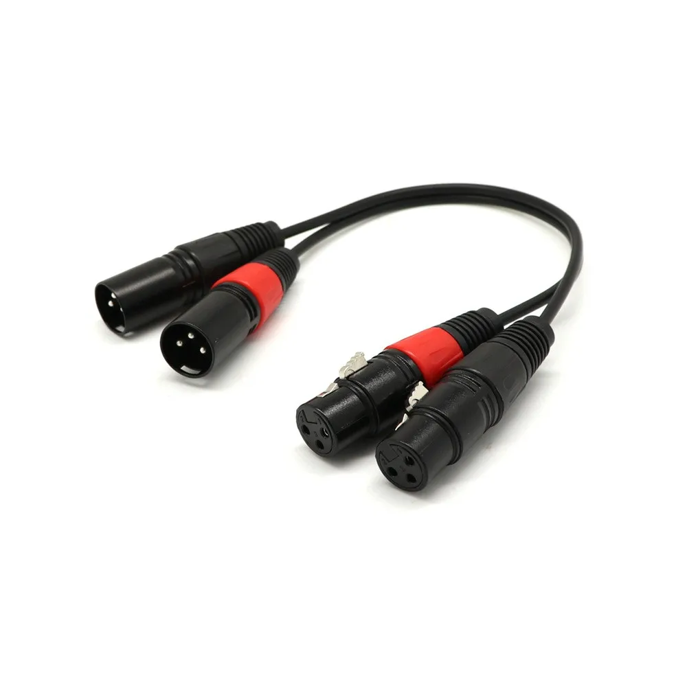 Кабели Twins Высокое качество Черный преобразует сбалансированный двойной XLR папа