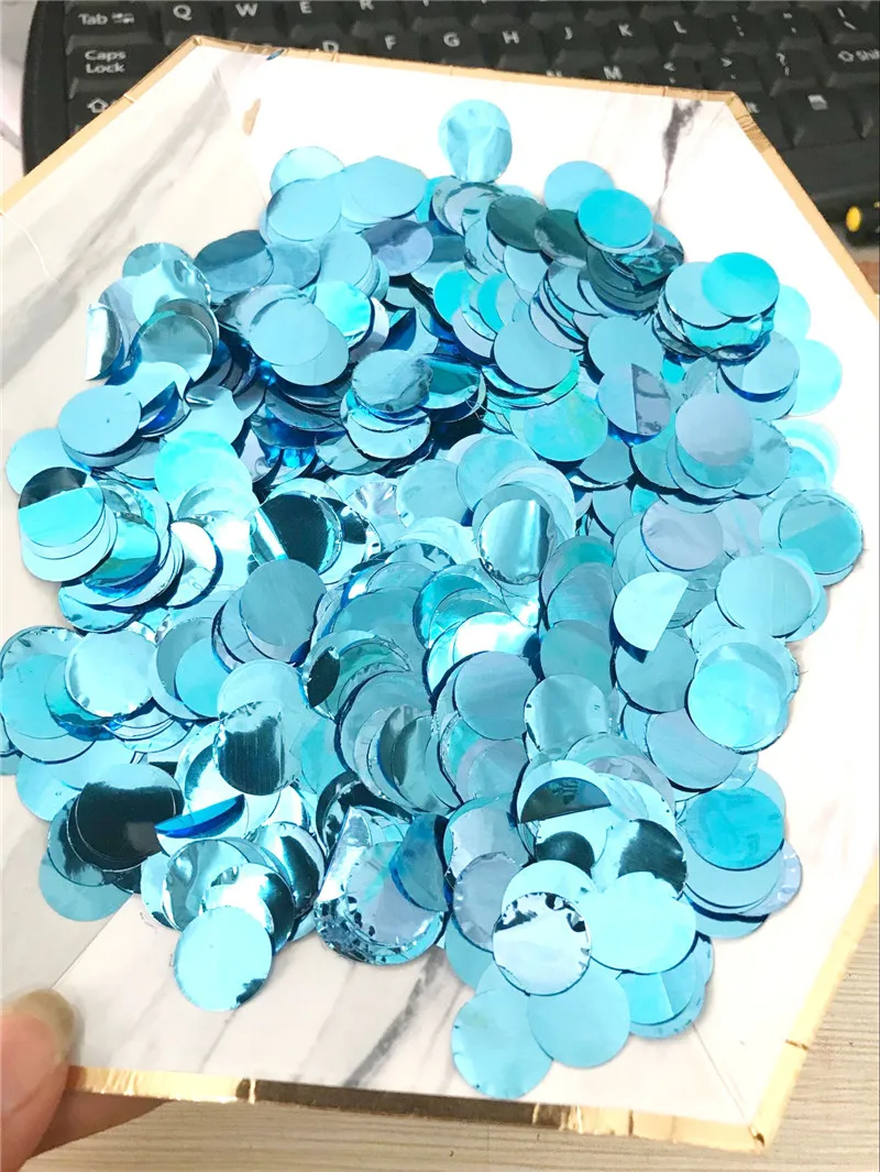 1.5cm 15g Сделай Сам, я люблю тебя, наклейка на день рождения, воздушный шар, ПВХ, прозрачные конфетти, гелиевые шары, украшение для свадьбы, дня рождения, вечеринки, для детского душа - Цвет: 1.5cm 15g