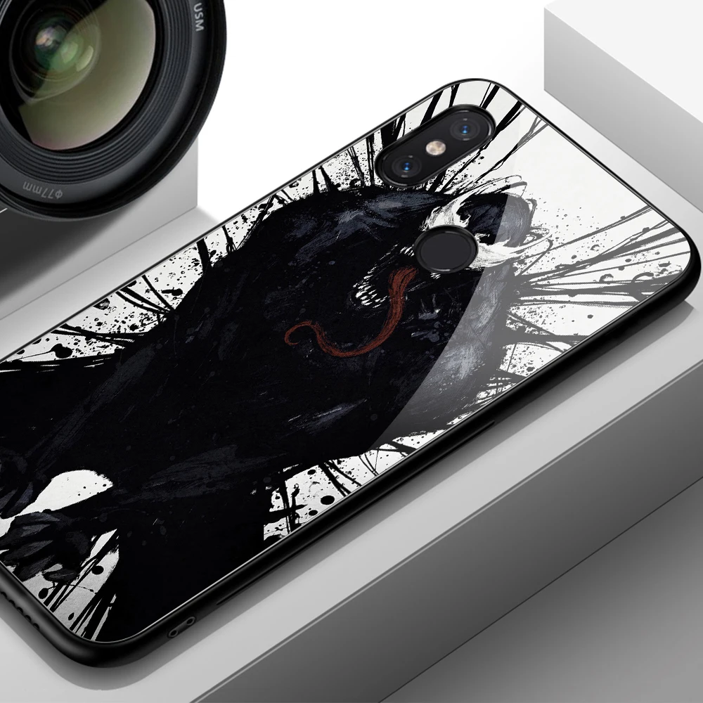 Новый чехол для телефона Xiaomi 8 Твердый из закаленного стекла с рисунком яда Mix 2 2s 3