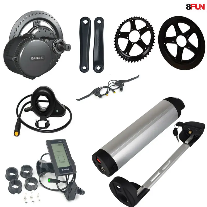 48V 500W Bafang BBS02 Средний привод электродвигателя комплект+ 48V 15AH 500 Вт Батарея 48В 15AH ИСПОЛЬЗОВАТЬ samsung ячейки электрический велосипед батареи