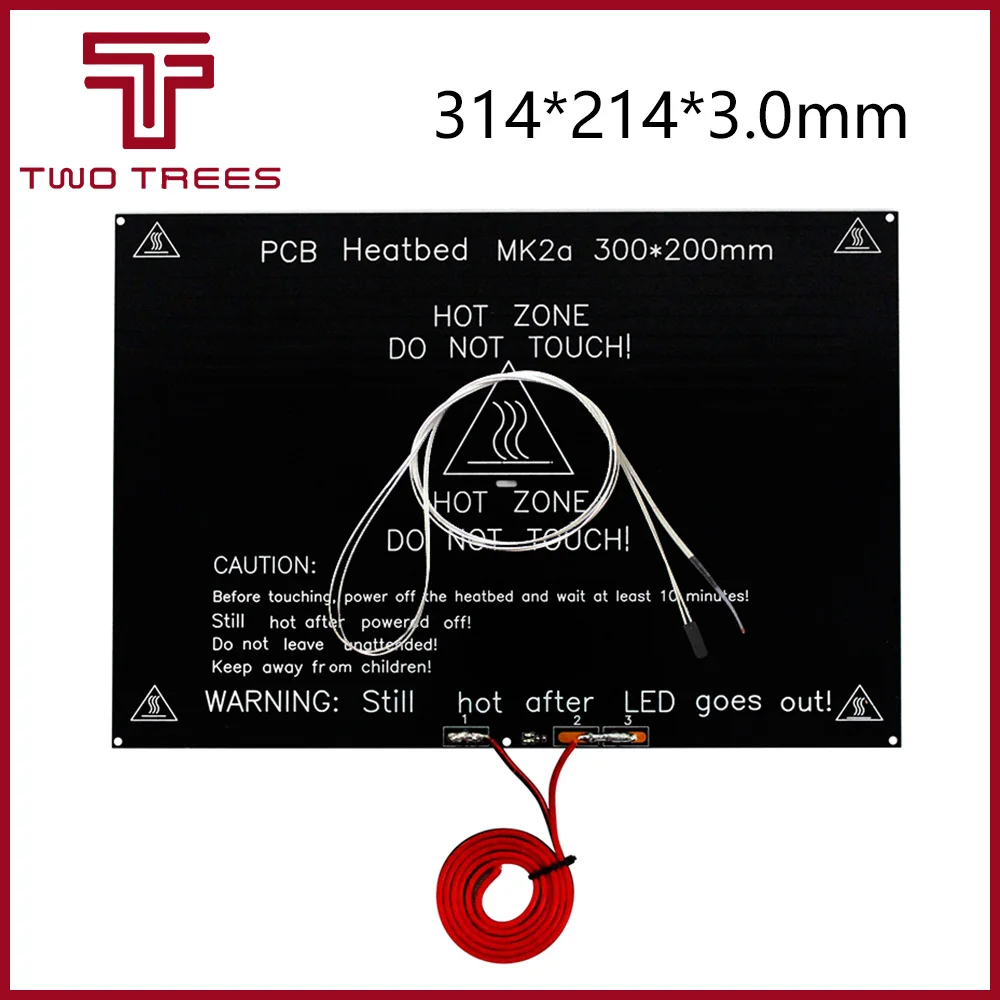 MK2A 300*200*3 0 мм RepRap RAMPS 1 4 PCB алюминиевая тепловая панель + светодиодный резистор