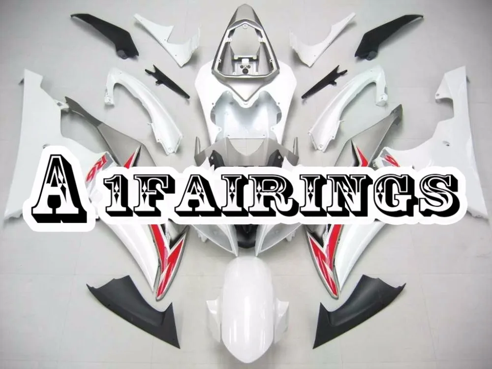 Белый красный серебристый Обтекатели для Yamaha R6 YZF600 2008 2009 2010 2011 2012-2016 Кузов ABS