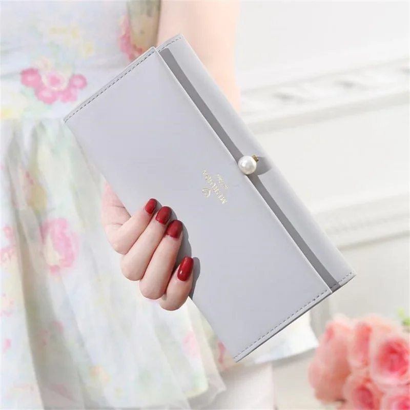 HASP сцепления Женские Кошельки для Для женщин Твердые искусственная кожа