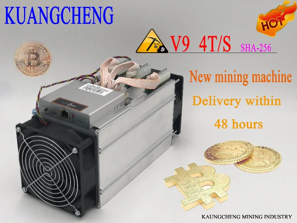 Майнер для биткойнов KUANGCHENG AntMiner V9 4T 4/s (без PSU) Asic Btc Биткоин лучше чем S9 M3 E9|antminer s3|s3