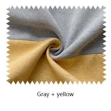 Gray-yellow Затемненные занавески в скандинавском стиле для гостиной, декор в серую комнату, теплоизолированные сплошные занавески, плотная шторка в спальню - Цвет: Gray-yellow