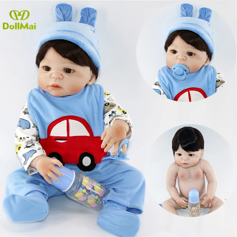 

Кукла Reborn boy, Реалистичная, 23 ", 57 см, силиконовая, водонепроницаемая