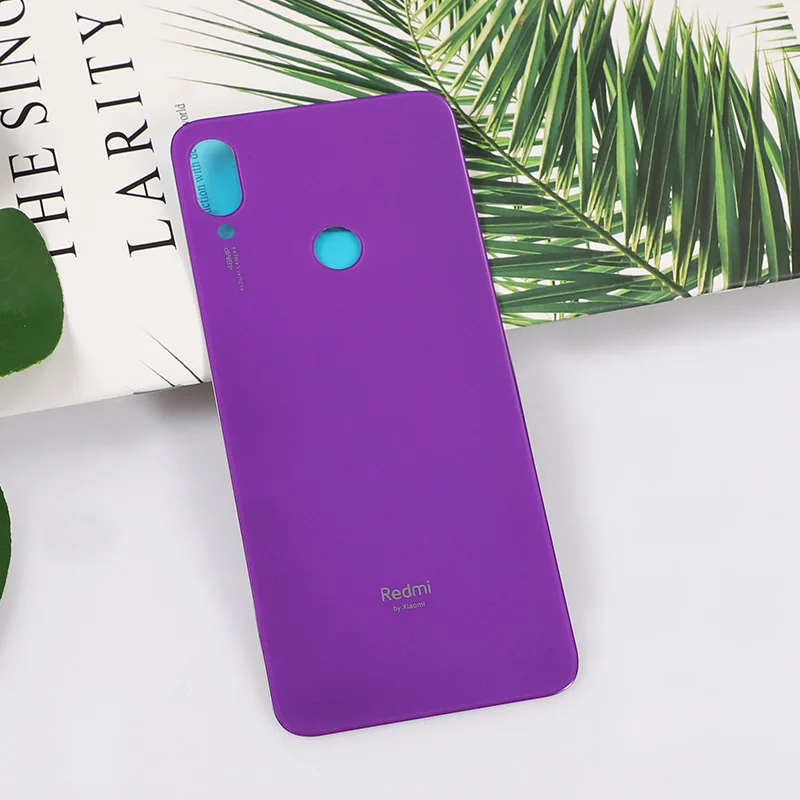 Xiaomi Redmi note 7 крышка батареи Задняя стеклянная панель Дверь Корпус чехол для pro