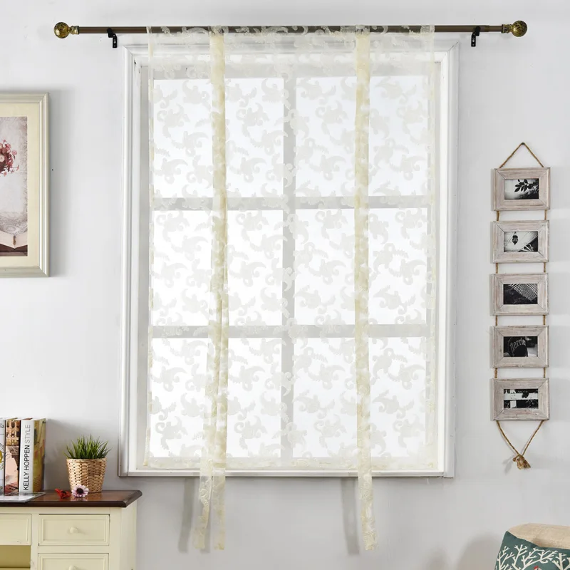 Занавески для кухни NAPEARL жаккардовые тюлевые римские жалюзи цветочные шторы из