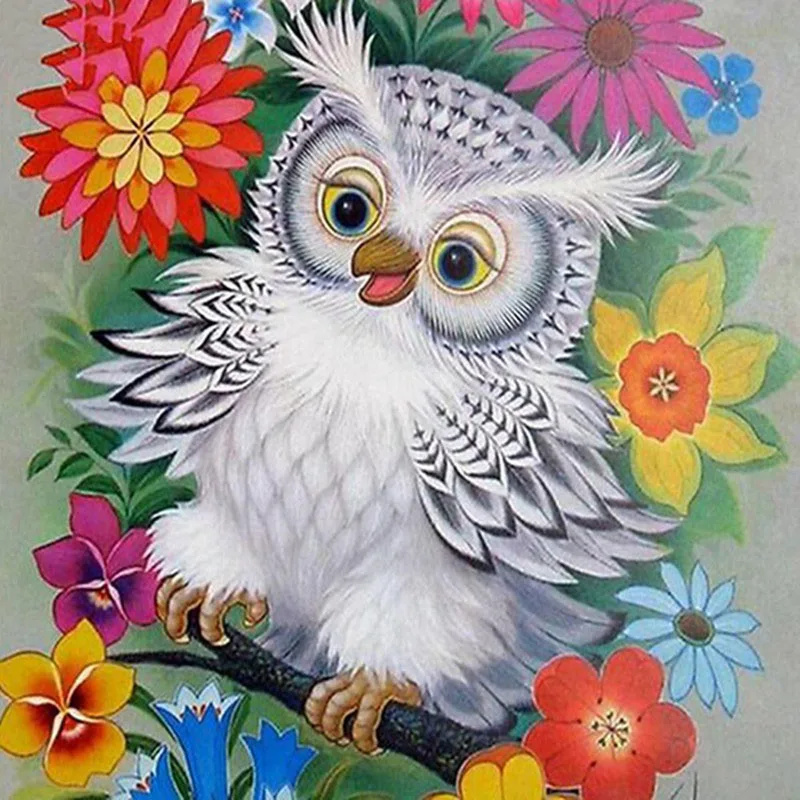 Фото 5D DIY Diamond painting Lovely Cartoon Owl Cross stitch Full Square embroidery full Round mosaic Home decor Дом и сад 5D DIY Diamond painting Lovely Cartoon Owl Cross stitch Full Square embroidery full Round mosaic Home decor Дом и сад