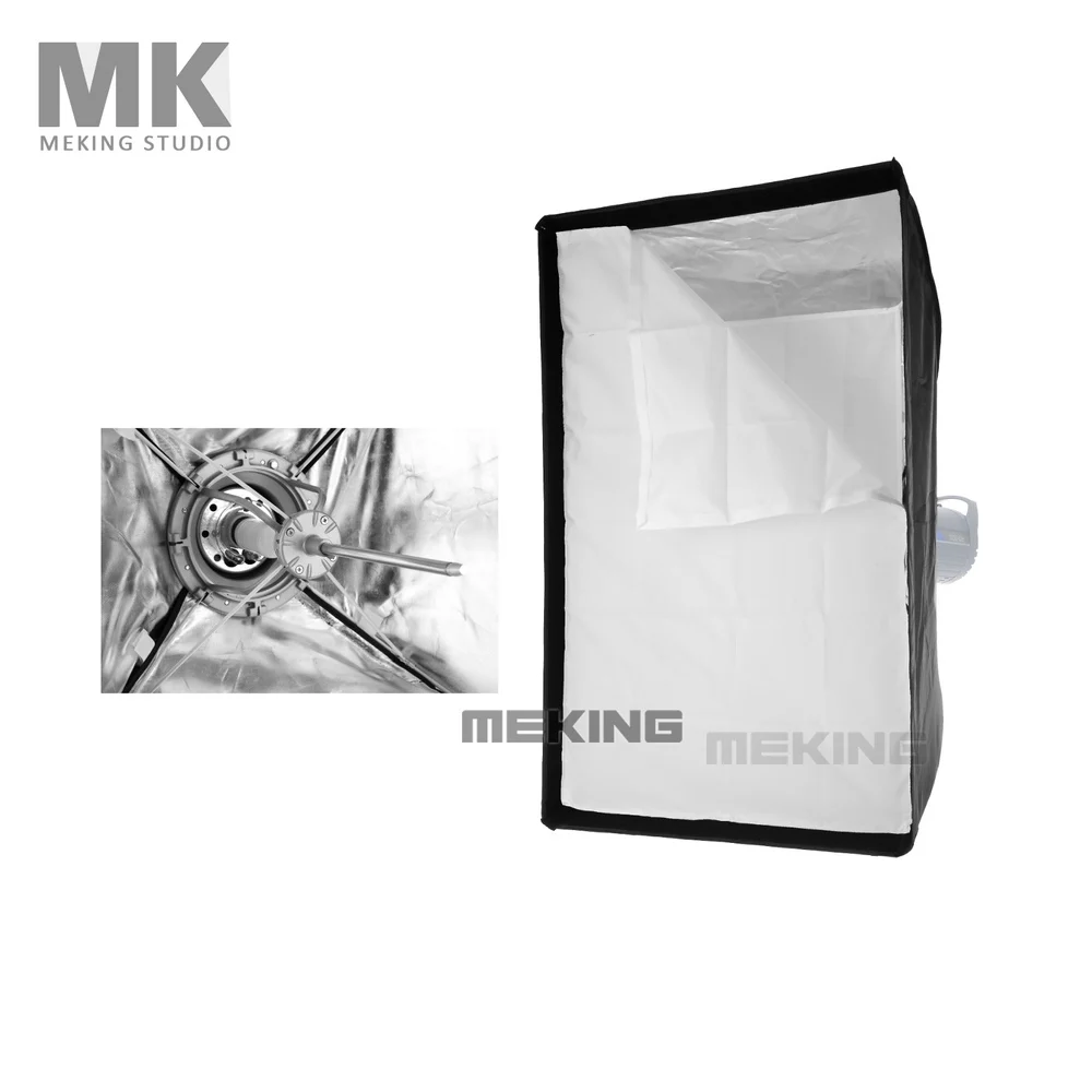 

Meking Photo Studio Lighting Softbox 70cmx100cm / 28"x40" with Bowens Mount speed ring Quick Setup Soft Box
