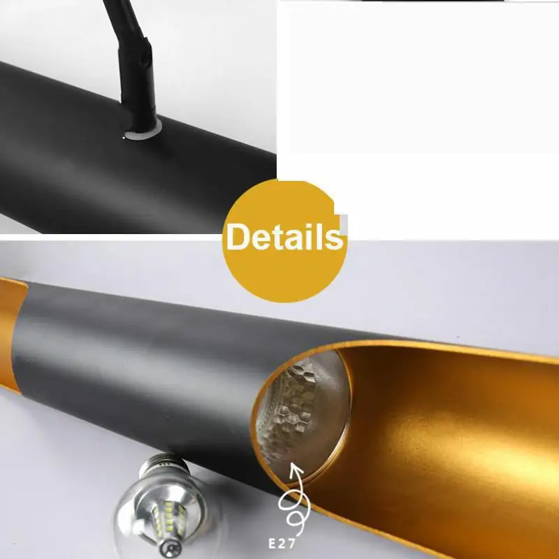 Современная Минималистичная креативная барная люстра Кофейня алюминиевая E27