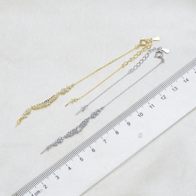 S925 стерлингового серебра цветок дизайн жемчужный браслет результаты для женщин