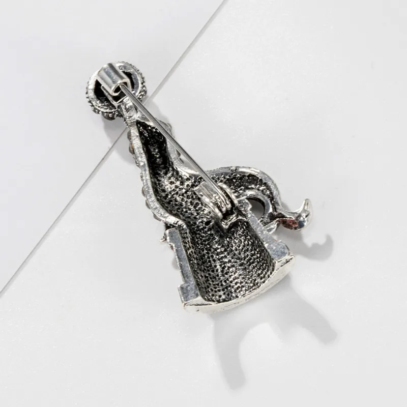 Винтажная брошь с кристаллами морского льва для женщин модные дикие джинсовые