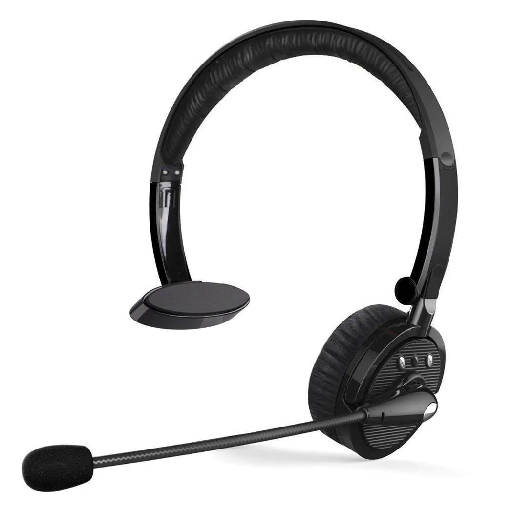 New Desigh Soft Noise Cancelling Wireless Headphones Boom Mic Bluetooth Headset For Truck Driver | Электроника