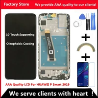 10 touch aaa quality lcd for huawei p smart 2019 lcd with frame lcd screen display for p smart 2019 lcd screen pot lx1 l21 lx3