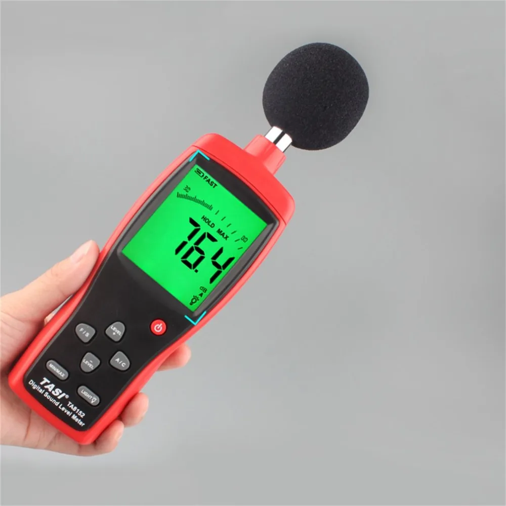 TA8152 Sound Level Meter Digital Noise Tester 30-130dB Decibel Monitoring Meters with Bracket | Инструменты