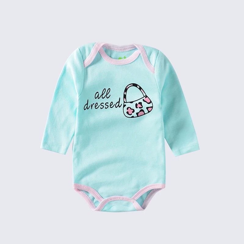 Летнее боди для маленьких девочек 3 шт./лот комбинезон с длинным рукавом помадой и