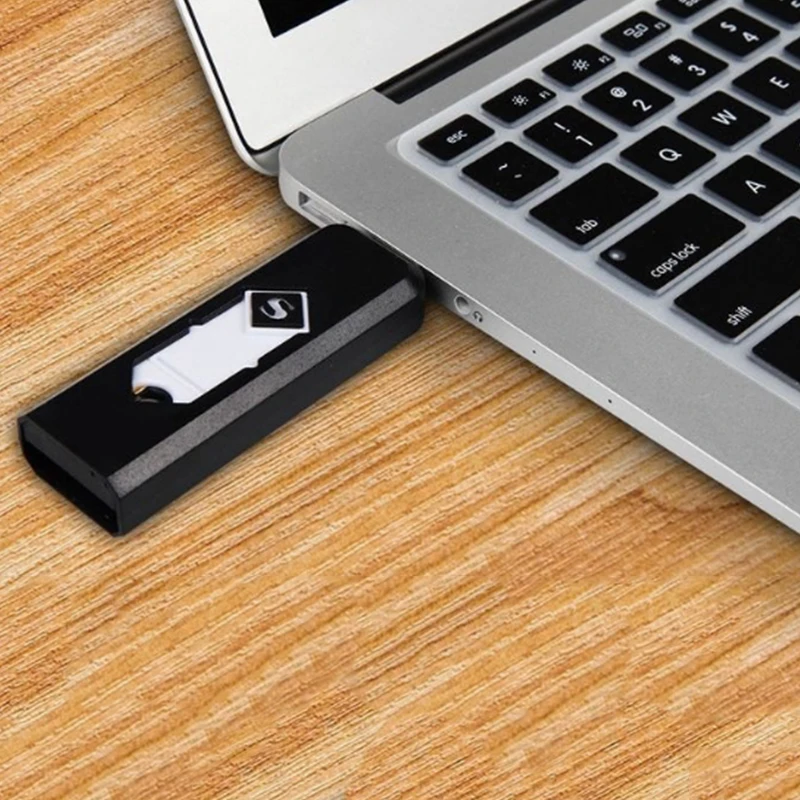 Адаптер питания Перезаряжаемый USB Электронная сигарета Табак плазменная зажигалка Беспламенное ветрозащитное без газа/топлива USB гаджеты