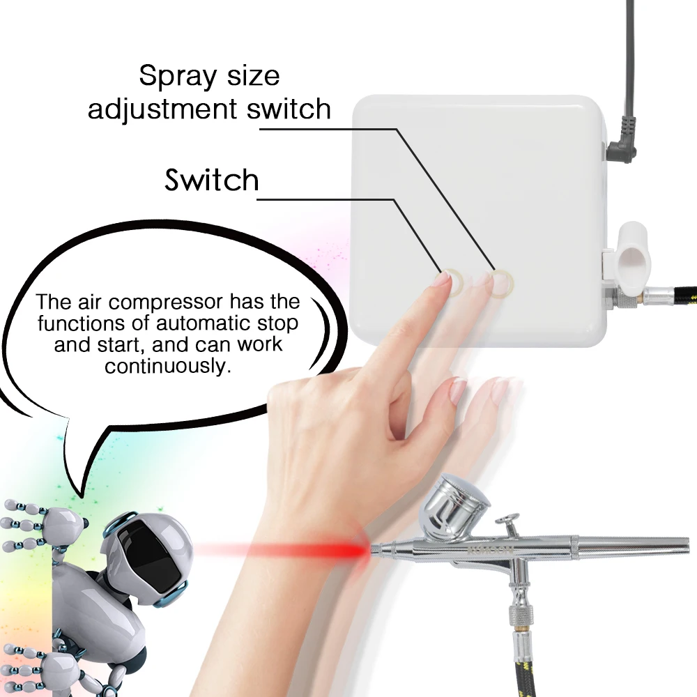 Мини распылитель маркер Аэрограф воздушный насос инструменты для украшения