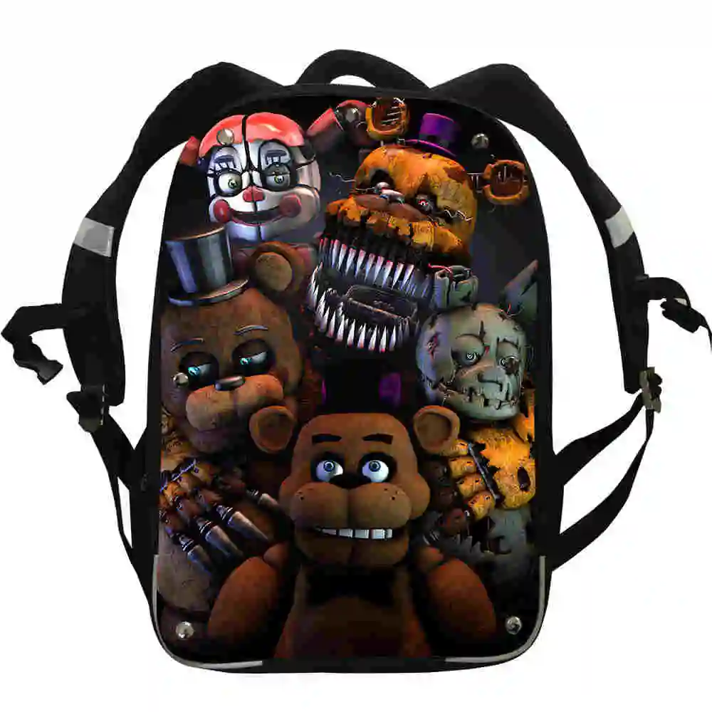 Animal Wolf Galaxy Ut Freddy Chica Foxy Boys Girls Teenager School Bags Mochila Bolsa