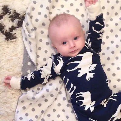 Emmababy/хлопковая одежда для новорожденных девочек и мальчиков длинный комбинезон