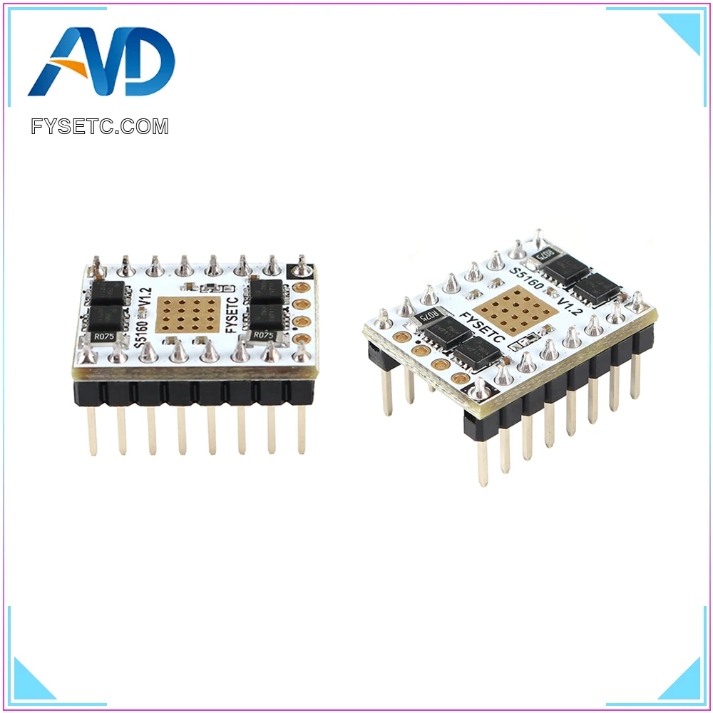 2 шт. TMC5160 V1.2 Драйвер шагового двигателя S5160 SPI бесшумный драйвер StepStick для 57 F6 SKR V1.3