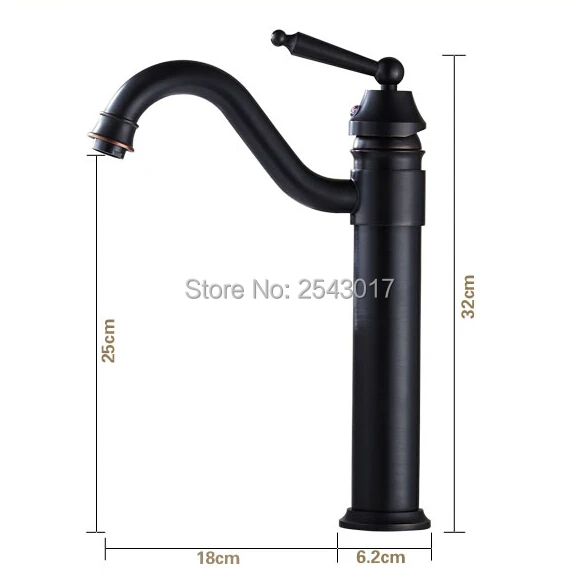 Оптовая и розничная продажа черный керамический смеситель для ванной комнаты 360