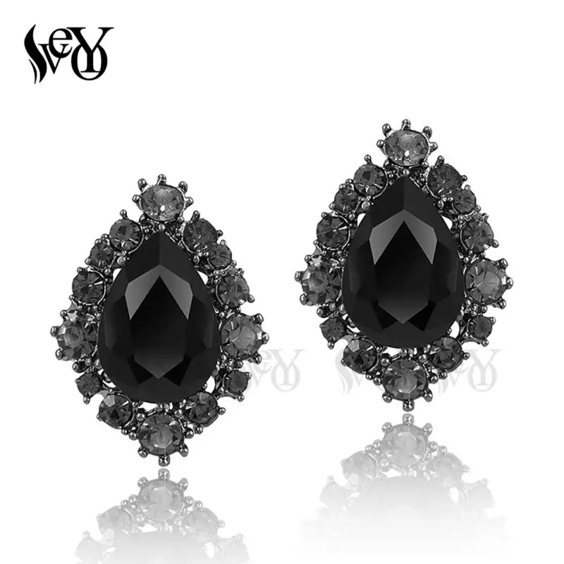 Женские круглые серьги гвоздики с кристаллами|crystal stud earrings|fashion earringsstud earrings |